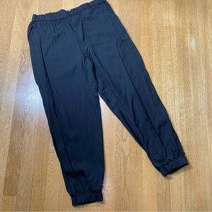 Lou & Grey Black Silky Lightweight Jogger Style Elastic Waist M